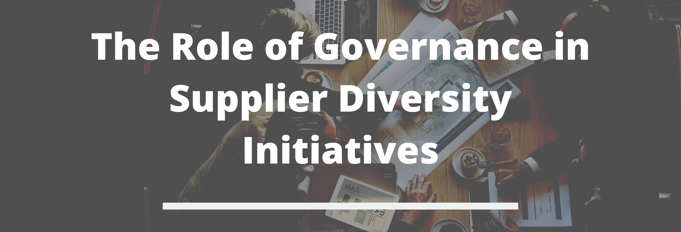 The supplier community plays an integral role in improving enterprise diversity standing.